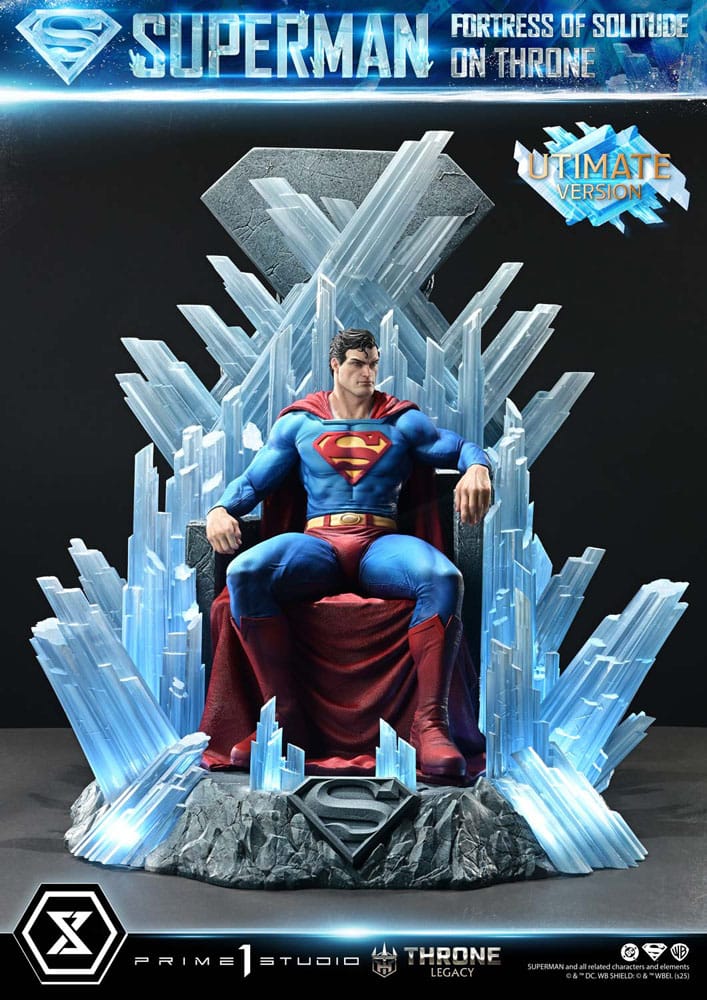 DC Comics Throne Legacy Collection Statue 1/4 Superman Fortress of Solitude on Throne (Designed by Gabriele Dell'Otto) Ultimate Bonus Version