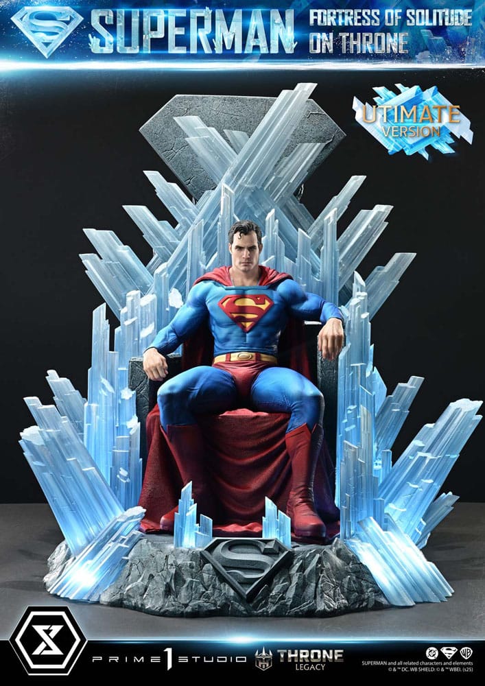 DC Comics Throne Legacy Collection Statue 1/4 Superman Fortress of Solitude on Throne (Designed by Gabriele Dell'Otto) Ultimate Bonus Version