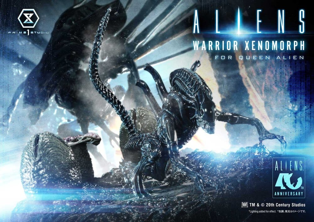 Aliens (Film) Ultimate Diorama Masterline Statue Warrior Xenomorph for Queen Alien 23 cm