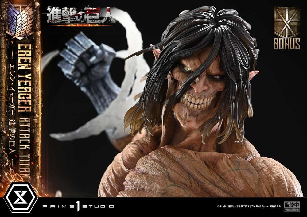 Attack on Titan (TV animation) Ultimate Diorama Masterline Statue Eren Yeager Attack Titan Bonus Version 81 cm