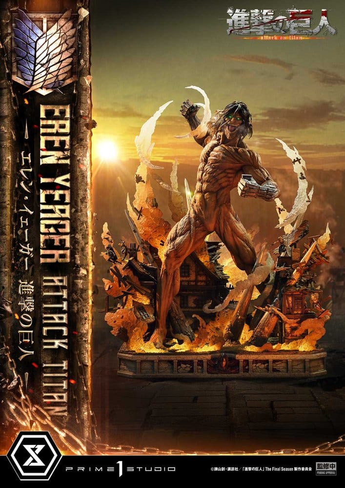 Attack on Titan (TV animation) Ultimate Diorama Masterline Statue Eren Yeager Attack Titan Bonus Version 81 cm