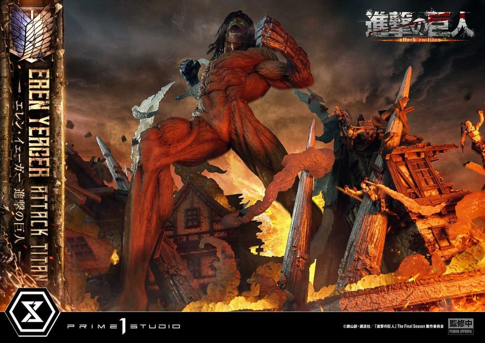 Attack on Titan (TV animation) Ultimate Diorama Masterline Statue Eren Yeager Attack Titan Bonus Version 81 cm