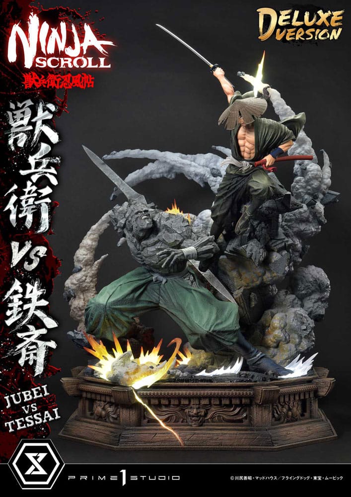 Ninja Scroll Ultimate Premium Masterline Series Statue 1/4 Jubei Versus Tessai Deluxe Bonus Version 101 cm