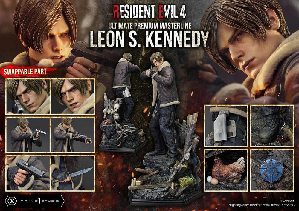 Resident Evil 4 Ultimate Premium Masterline Series Statue 1/4 Leon S. Kennedy 64 cm