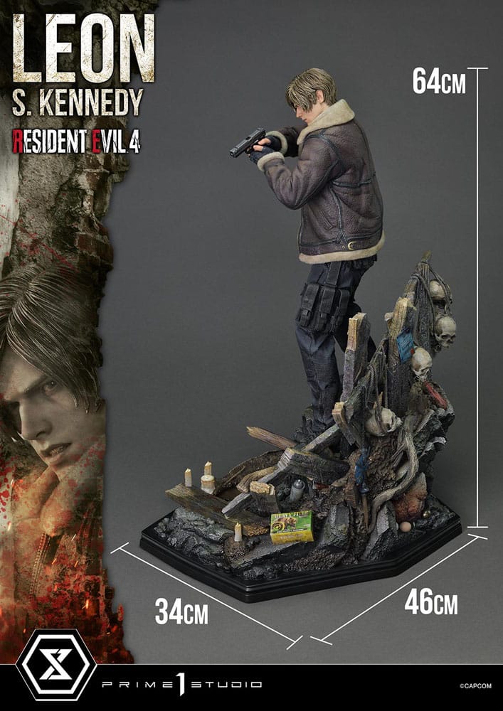 Resident Evil 4 Ultimate Premium Masterline Series Statue 1/4 Leon S. Kennedy Bonus Ver. 64 cm