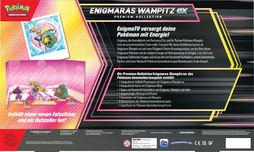 Pokémon TCG EX Premium Collection Einigmaras Wampitz 2025 *German Version*