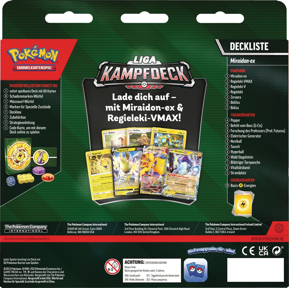 Pokémon KP04 Karmesin&Purpur Miraidon EX Build & Battle Stadium *German Version*