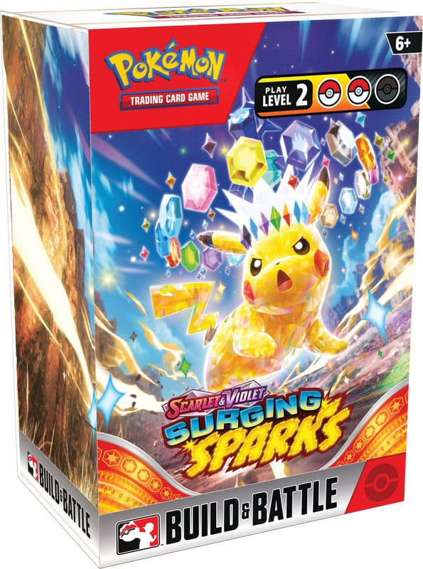 Pokémon Scarlet & Violet 08 Surging Sparks Build and Battle Box Display (10) *English Version*