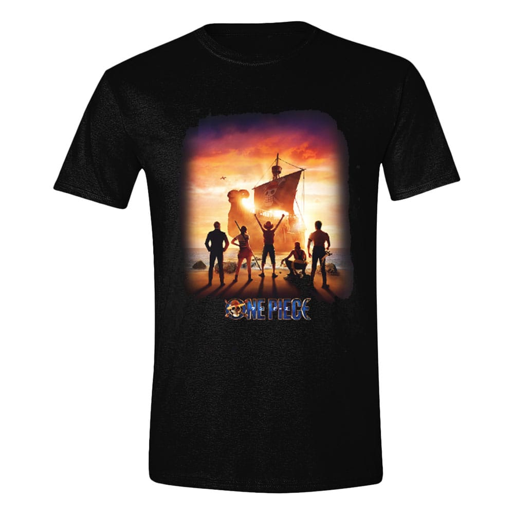 One Piece Live Action T-Shirt Sunset Poster Größe M