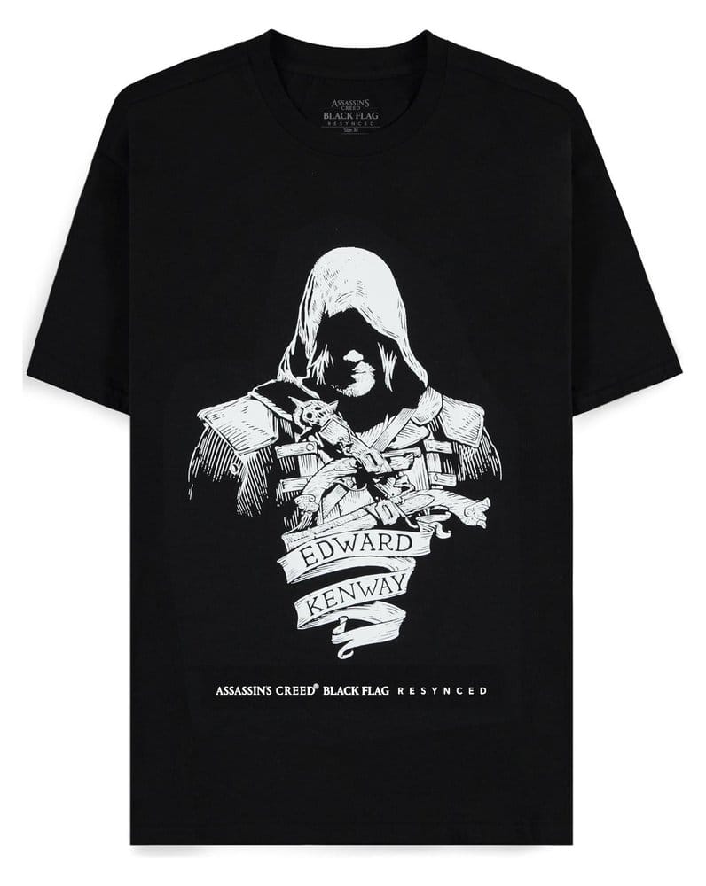 Assassin's Creed T-Shirt Black Flag Resynched Edward Kenway Size L