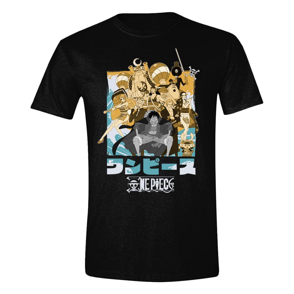 One Piece T-Shirt Characters Pose Size M