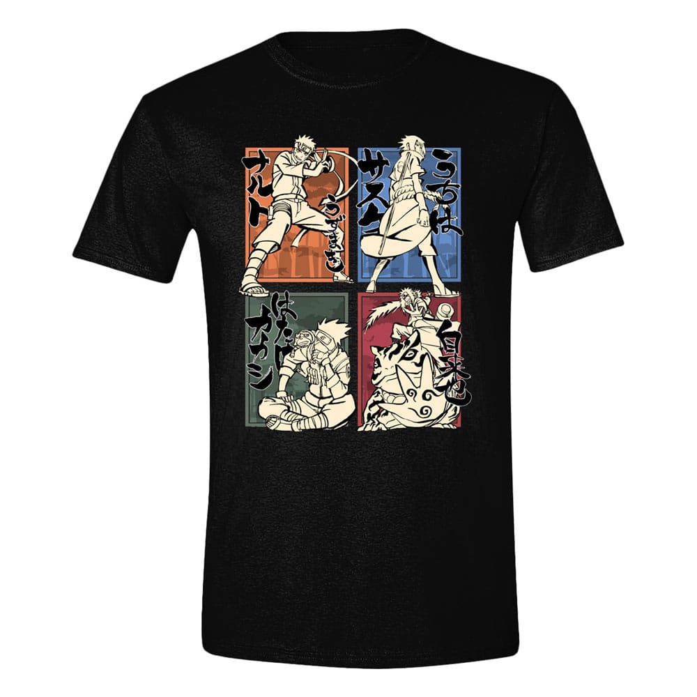 Naruto T-Shirt Charakterskizzen Größe XL