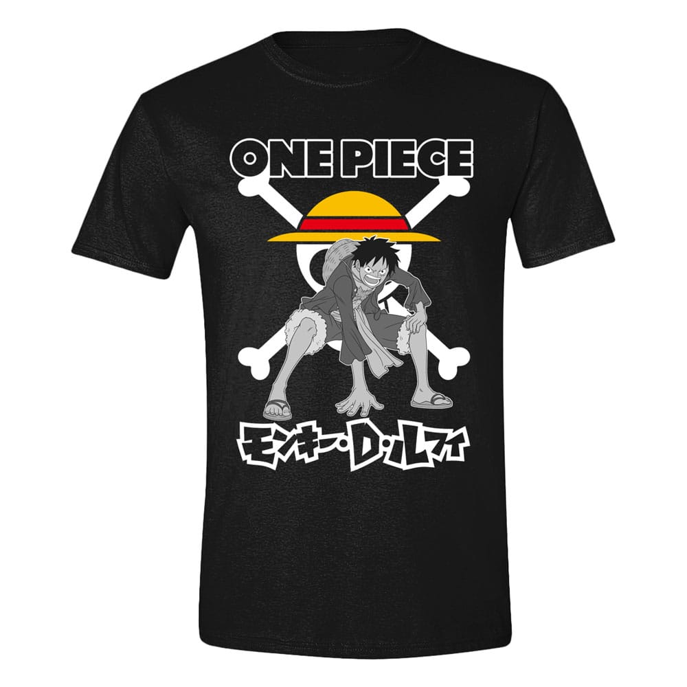 One Piece T-Shirt Luffy Skull  Size M