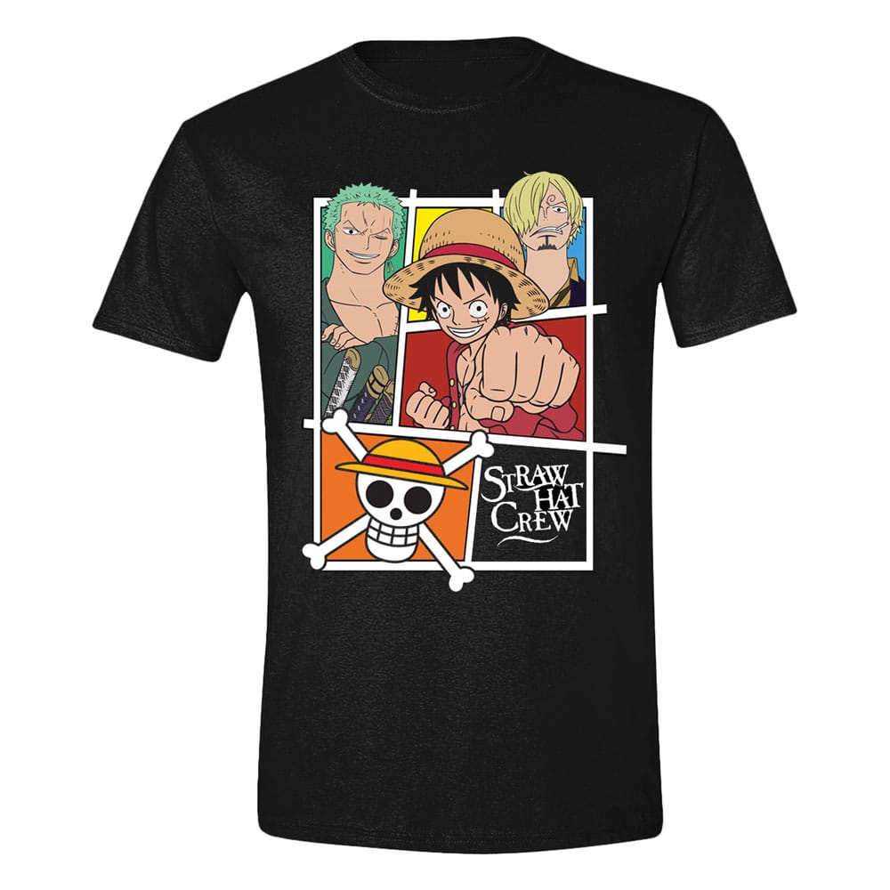 One Piece T-Shirt Straw Hat Crew Size S