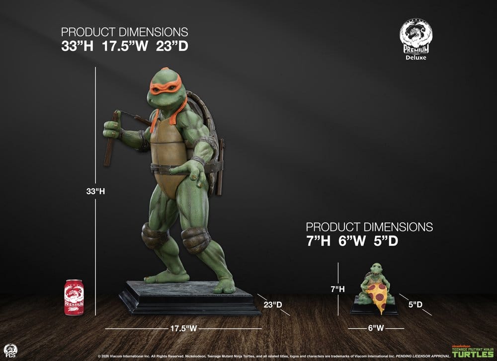 Teenage Mutant Ninja Turtles Statue 1/2 Michelangelo Deluxe Edition 84 cm
