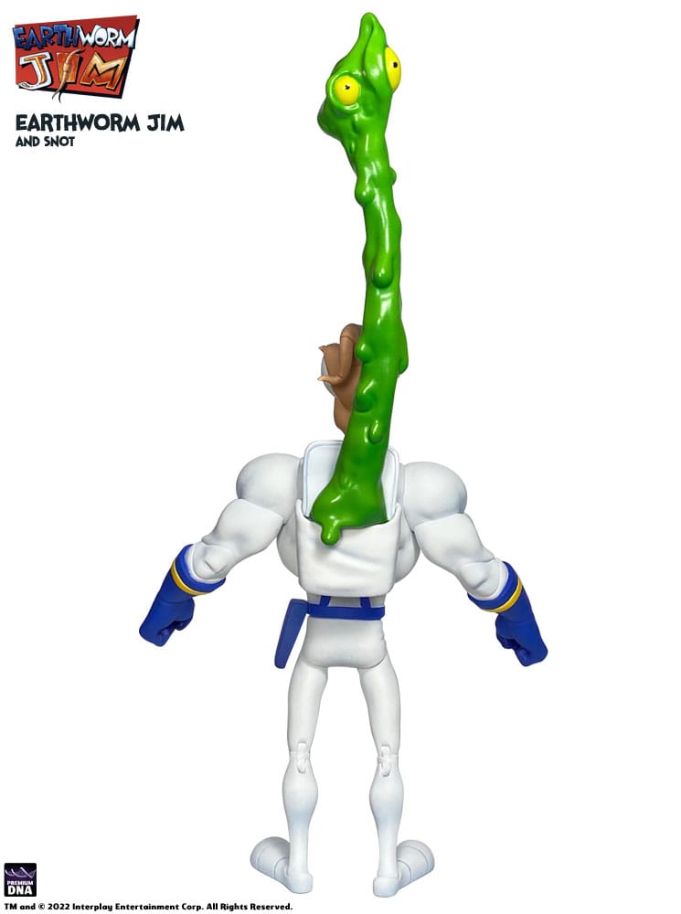 Earthworm Jim Actionfigur Welle 1: Earthworm Jim &amp; Snot 15 cm