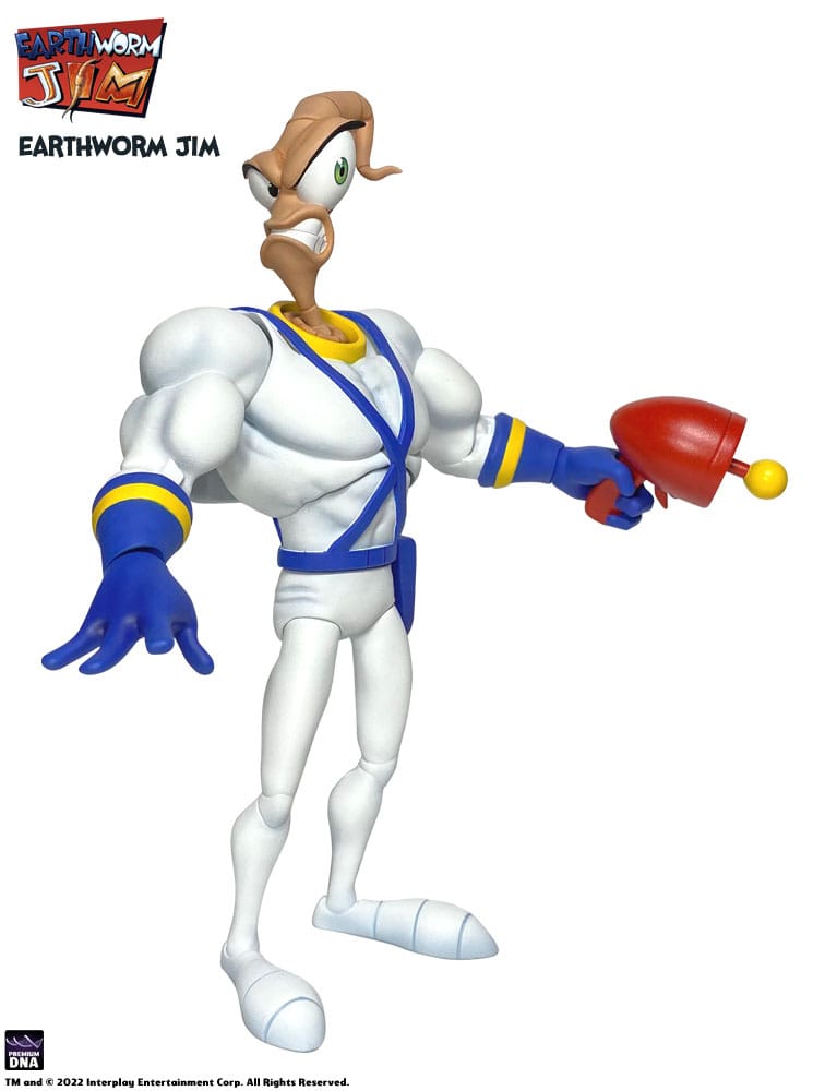 Earthworm Jim Actionfigur Welle 1: Earthworm Jim &amp; Snot 15 cm
