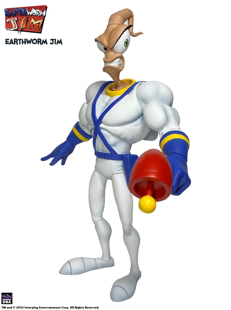 Earthworm Jim Actionfigur Welle 1: Earthworm Jim &amp; Snot 15 cm