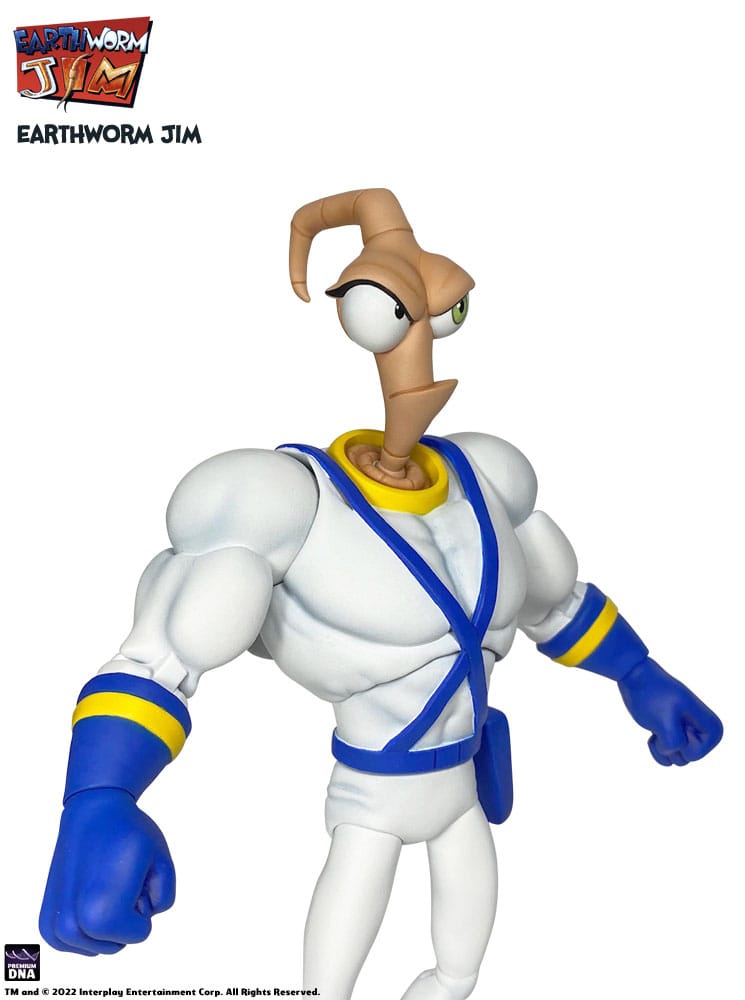 Earthworm Jim Actionfigur Welle 1: Earthworm Jim &amp; Snot 15 cm