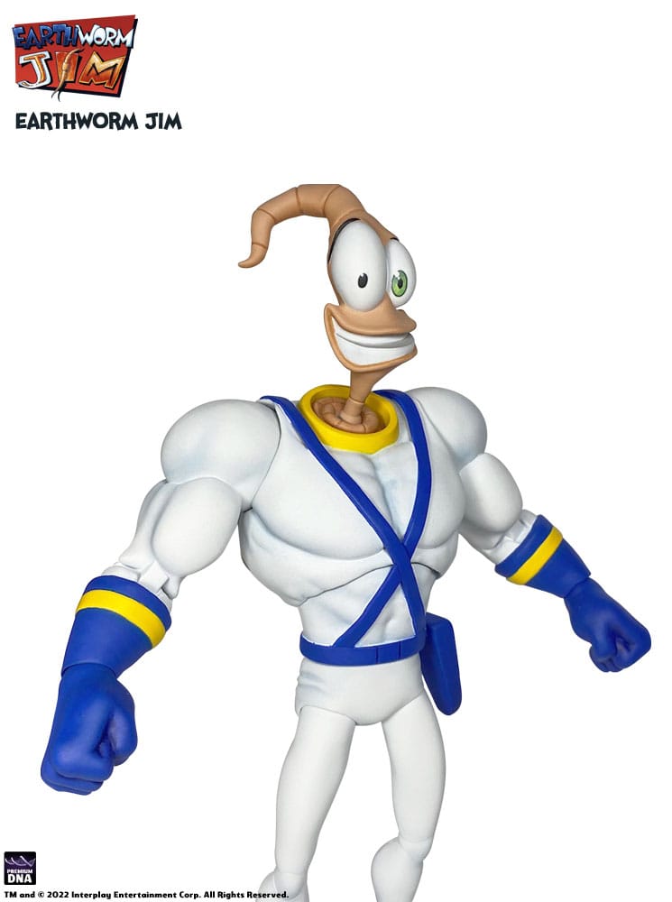 Earthworm Jim Actionfigur Welle 1: Earthworm Jim &amp; Snot 15 cm