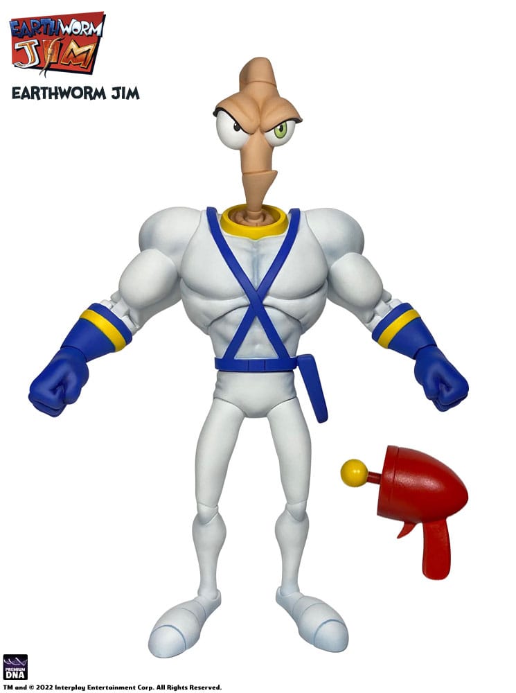 Earthworm Jim Actionfigur Welle 1: Earthworm Jim &amp; Snot 15 cm