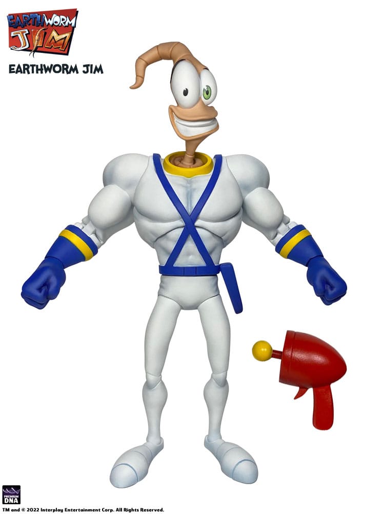Earthworm Jim Actionfigur Welle 1: Earthworm Jim &amp; Snot 15 cm