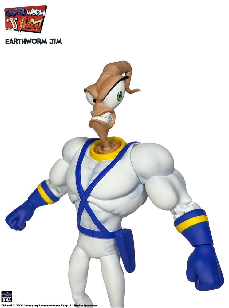 Earthworm Jim Actionfigur Welle 1: Earthworm Jim &amp; Snot 15 cm