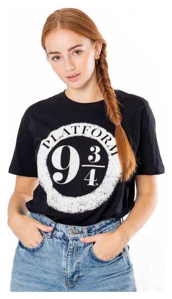 Harry Potter T-Shirt Platform 9 3/4 Raised Print Size M