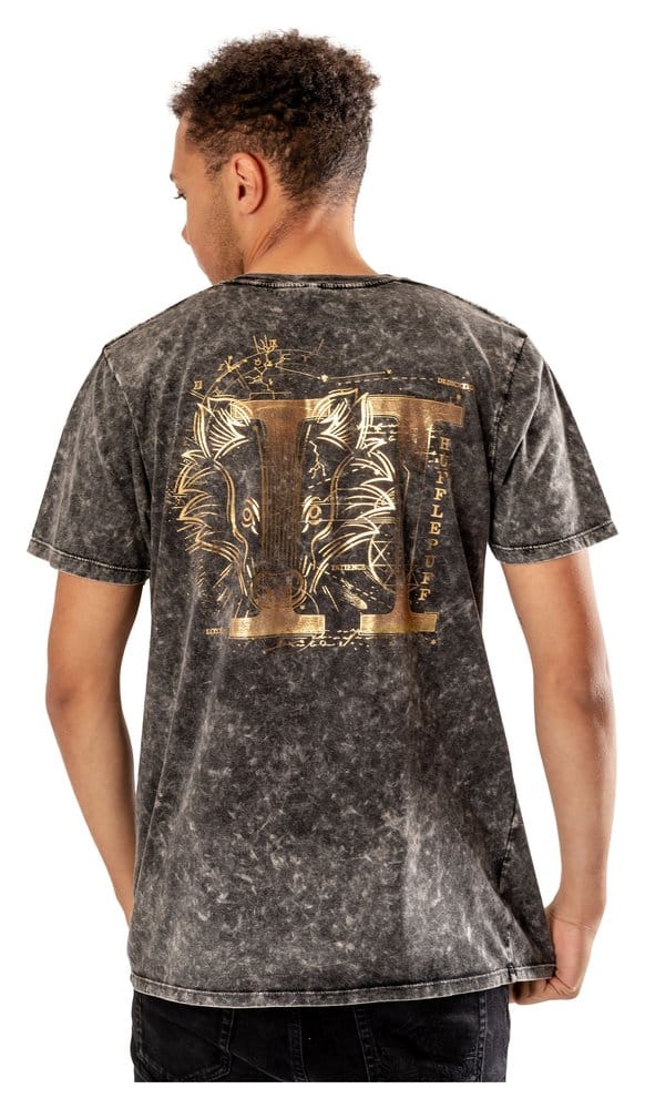Harry Potter T-Shirt Hufflepuff Acid Wash Size XXL