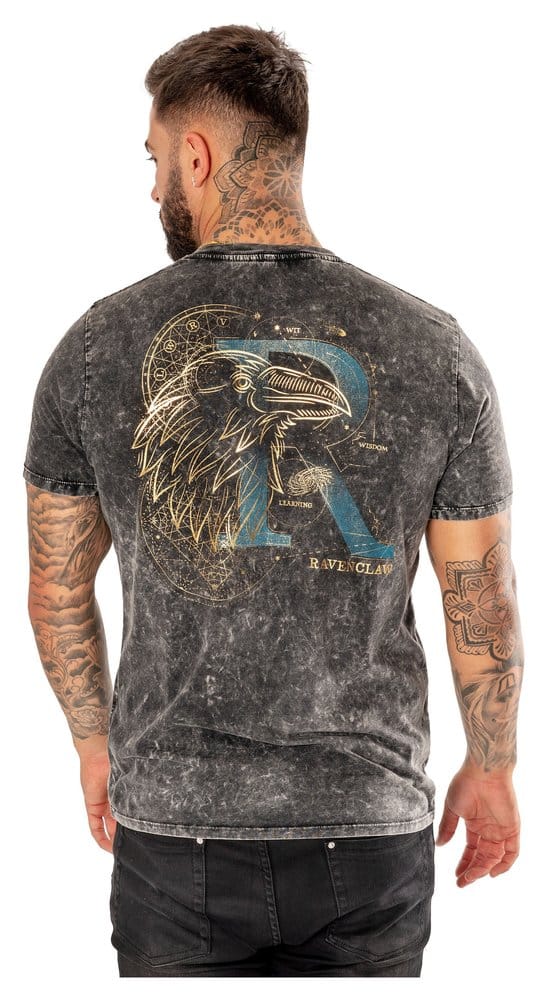 Harry Potter T-Shirt Ravenclaw Acid Wash Size M