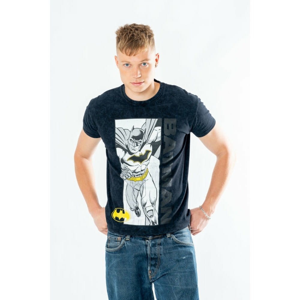 Batman T-Shirt Comic Acid Wash Size XXL
