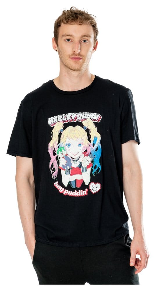 DC T-Shirt Harley Quinn Anime Puddin' Size L