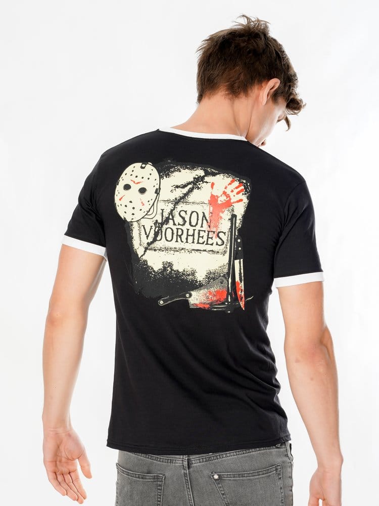 Friday the 13th T-Shirt Life Ring Mask Reverse Size L