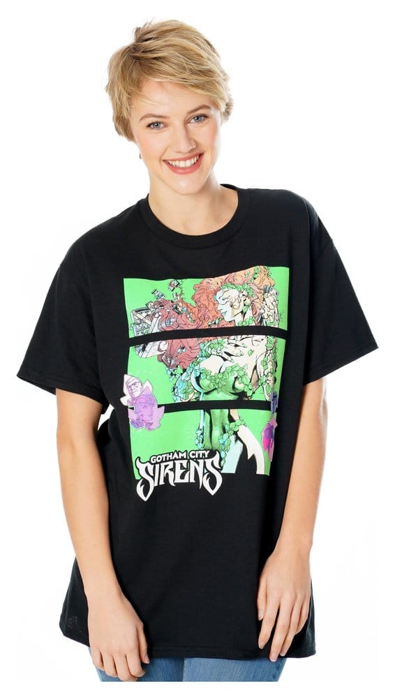 Gotham City Sirens T-Shirt Poison Ivy Sirens Cash Black Size M