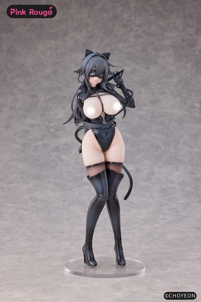 Original Character Tmano PVC Figures 2-Pack 1/6 Cat Woman Happy-chan DX Ver. 27 cm