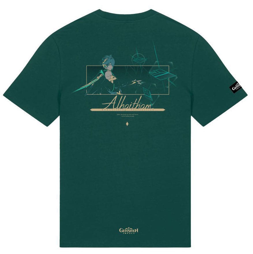 Genshin Impact T-Shirt Alhaitham Green Size XL
