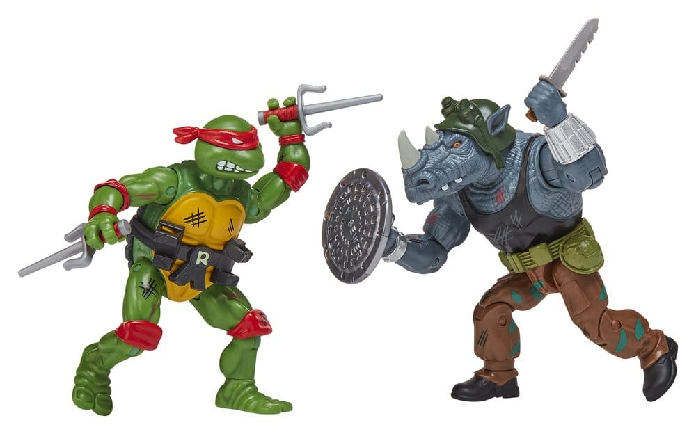 Teenage Mutant Ninja Turtles: Remastered Action Figures Raphael vs. Rocksteady