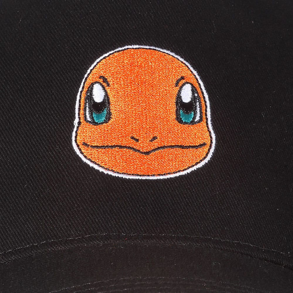 Pokemon Charmander-Abzeichen mit gebogener Schnabelkappe