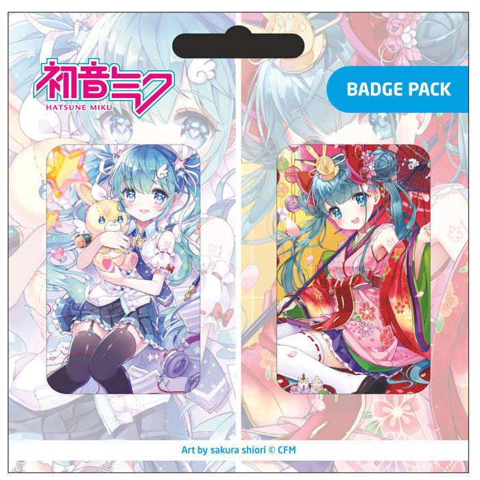 Hatsune Miku Pin Badges 2er-Pack Set B