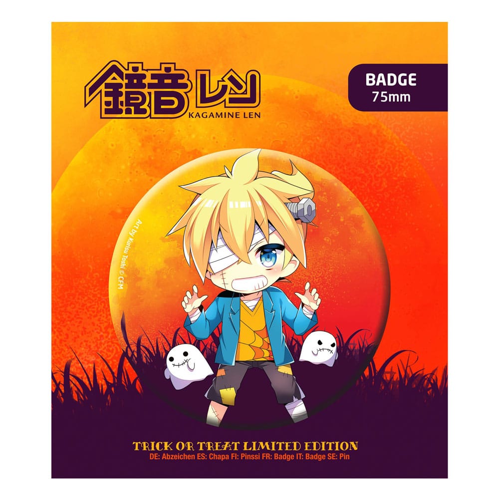 Hatsune Miku Pin Badge Halloween Limited Edition Kagamine Len