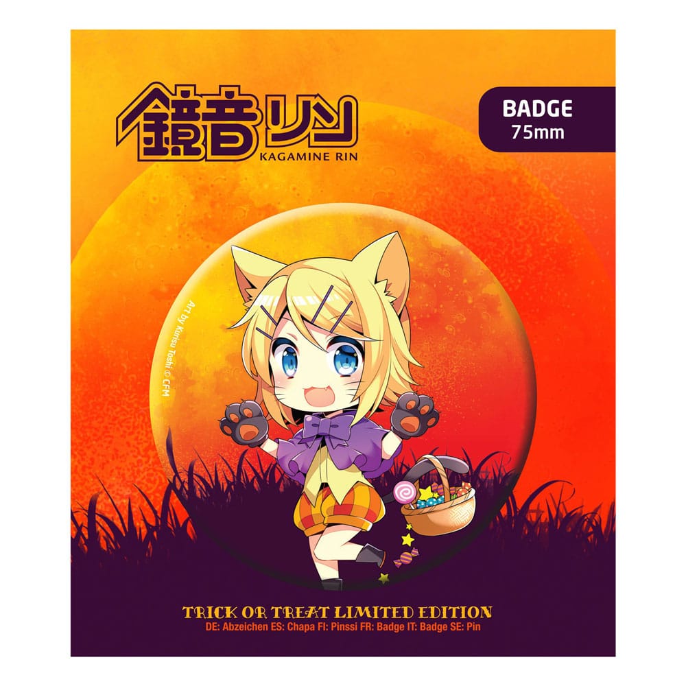 Hatsune Miku Pin Badge Halloween Limited Edition Kagamine Rin