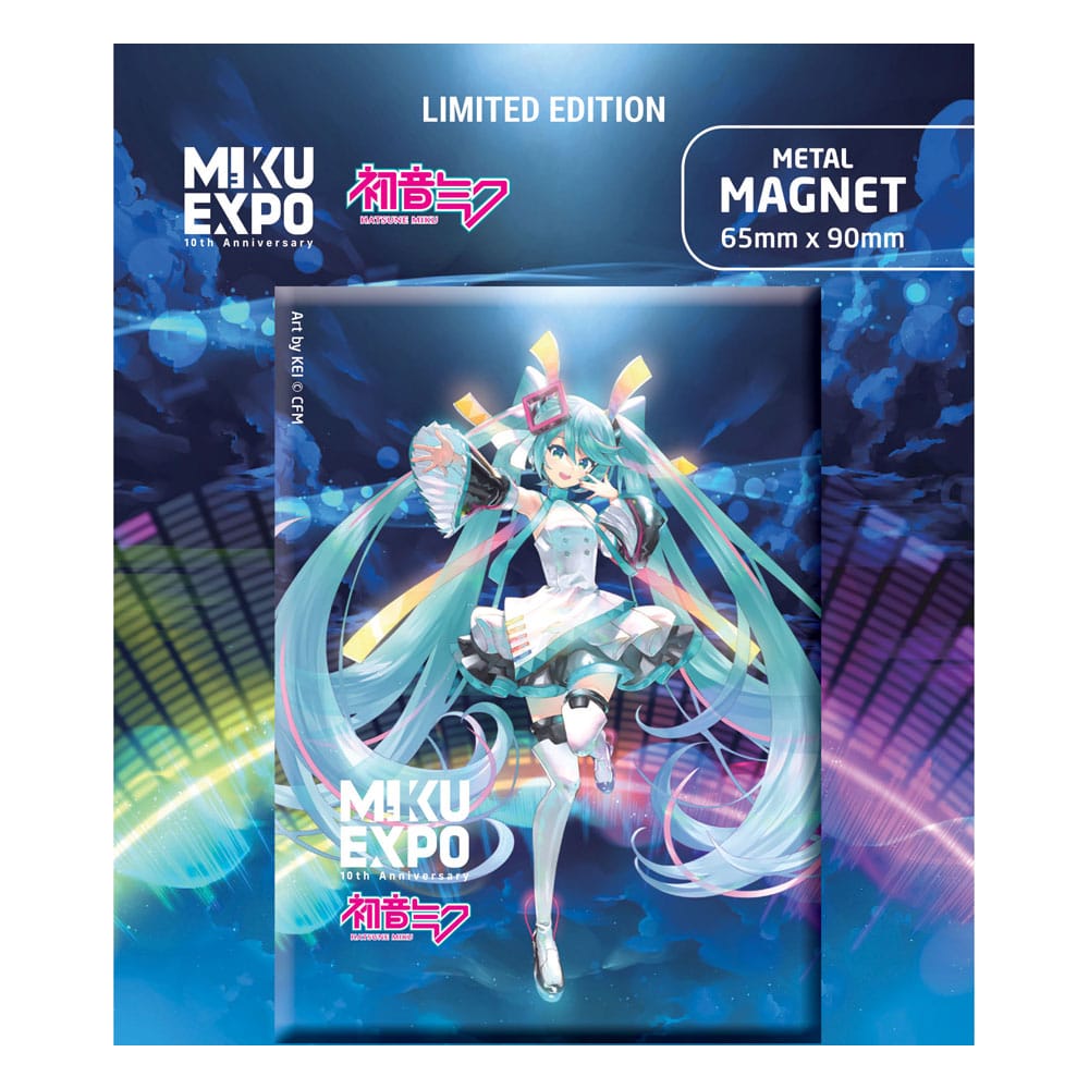 Hatsune Miku Kühlschrankmagnet Miku Expo 10-jähriges Jubiläum Kunst von Kei Ver. Limitierte Auflage, beschränkte Auflage