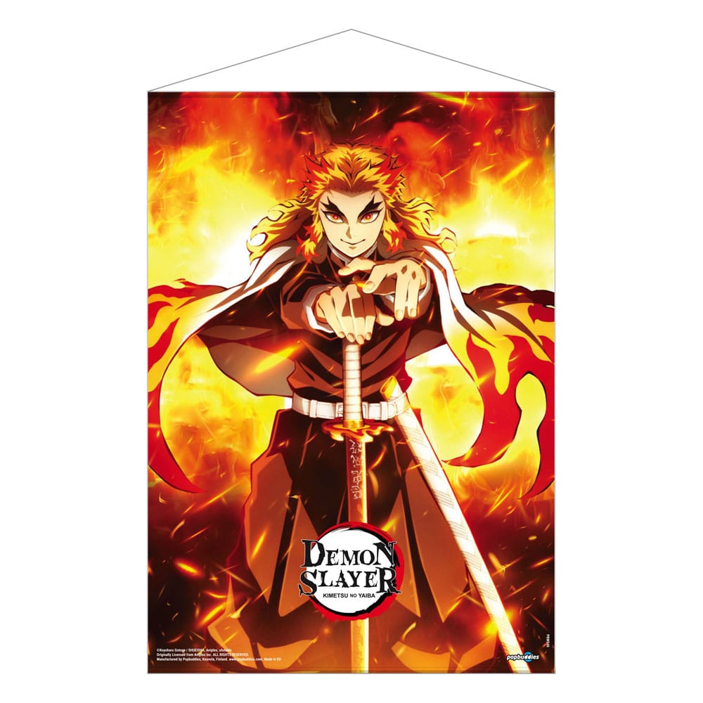 Dämonentöter: Kimetsu no Yaiba Wallscroll Kyojuro Rengoku 50 x 70 cm