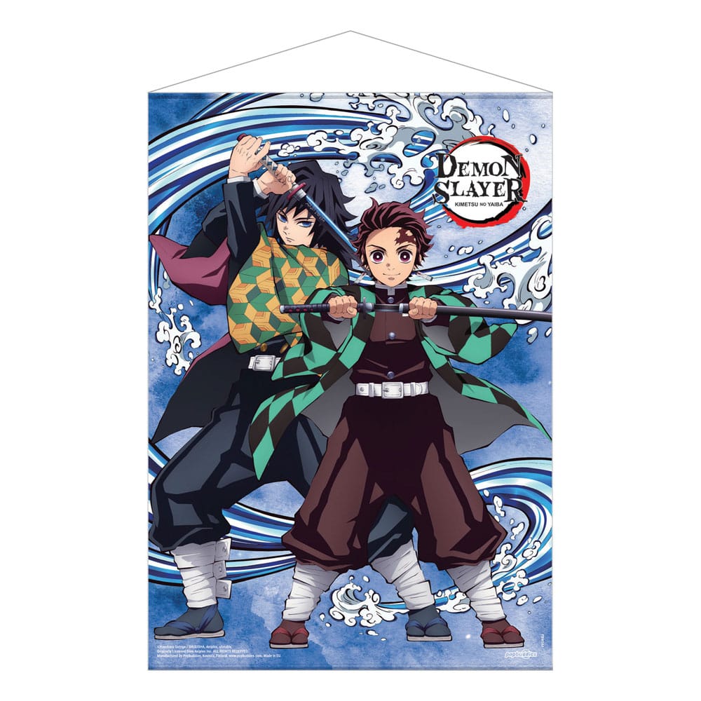 Demon Slayer: Kimetsu no Yaiba Wallscroll Tanjiro Kamado and Giyu Tomioka Water Breathing 50 x 70 cm