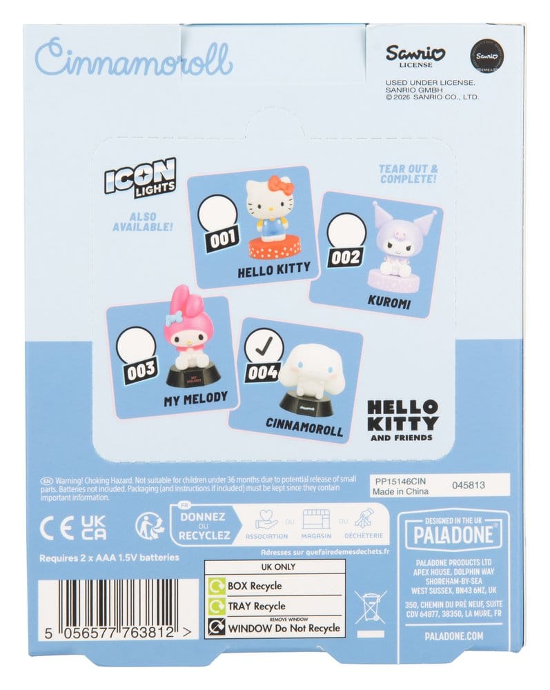 Sanrio Icon Light Cinnamoroll 9 cm