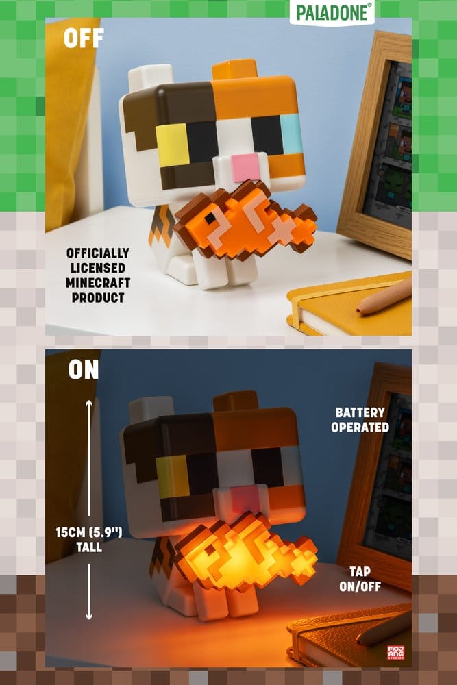 Minecraft GloBuddies Light Cat 15 cm