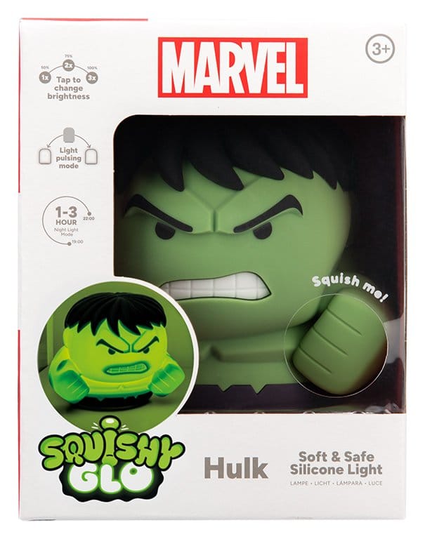Marvel Universe SquishyGlo Silicon Light Hulk Rechargeable 15 cm