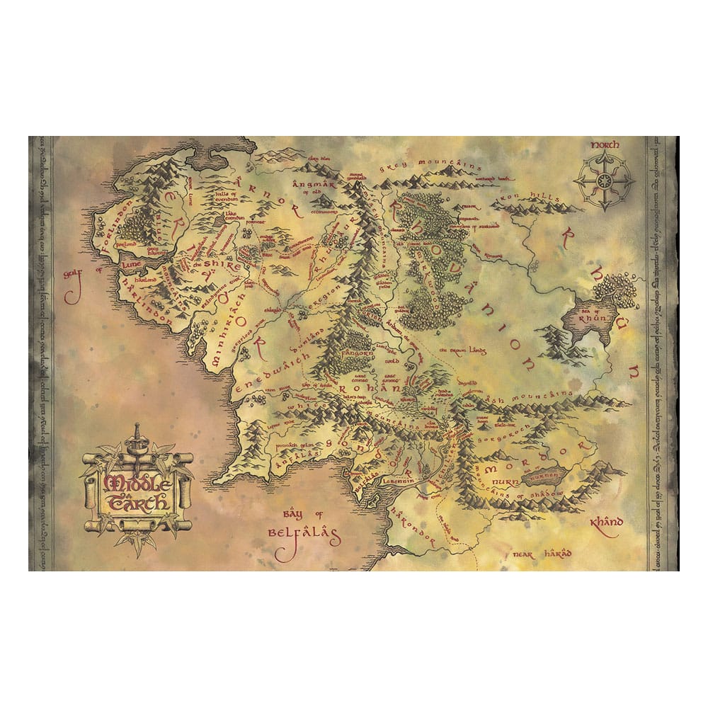 Herr der Ringe Posterpaket Mittelerde 61 x 91 cm (4)