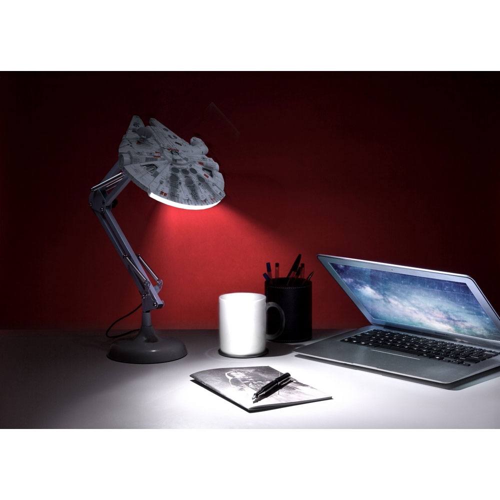 Star Wars Millennium Falcon bewegliche Schreibtischleuchte 60 cm