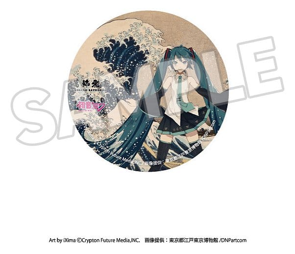 Katsushika Hokusai x Hatsune Miku Pins 6 cm Blind Box Assortment (8)